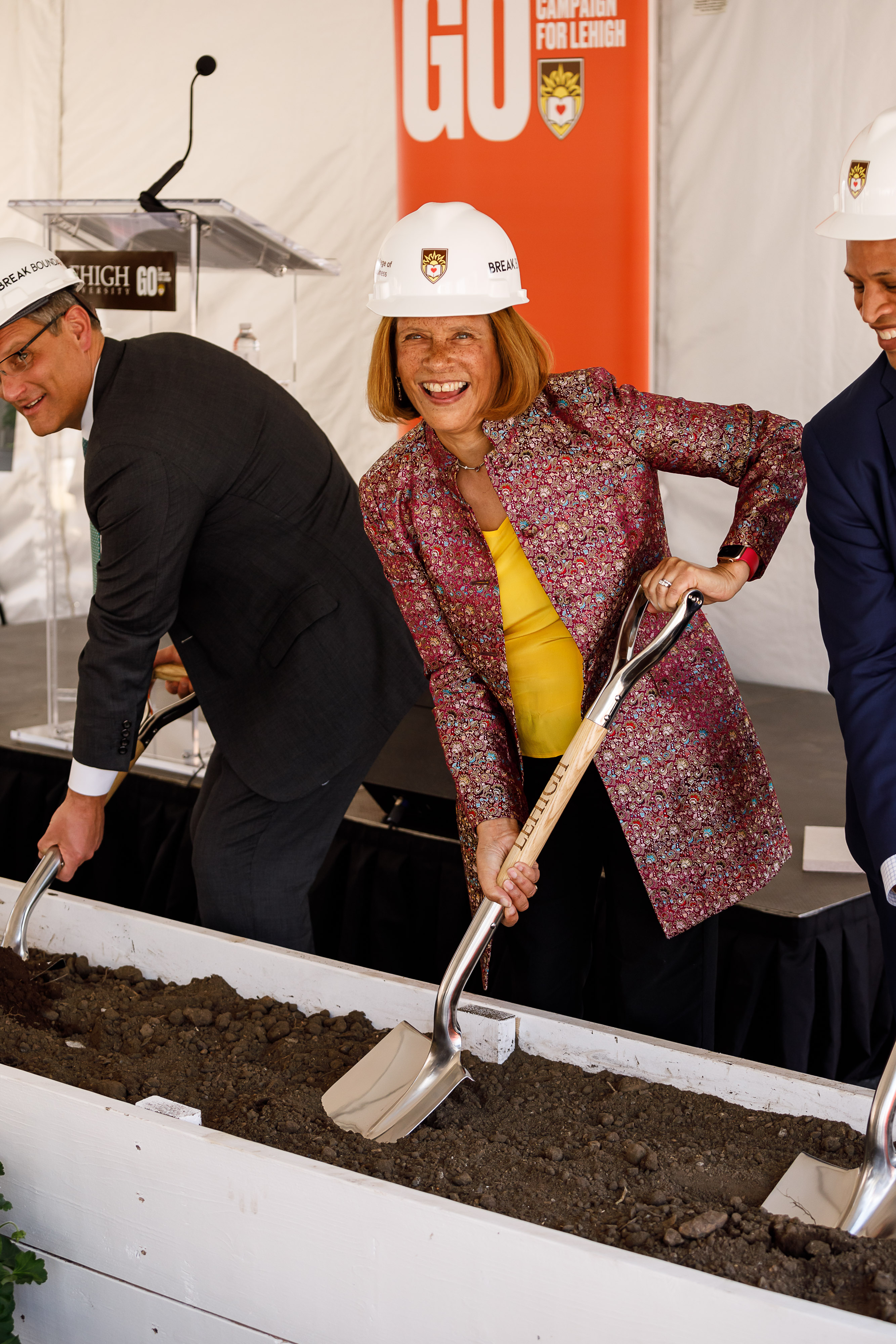 Dean Phillips at the New Business Building Ground Breaking Ceremony.