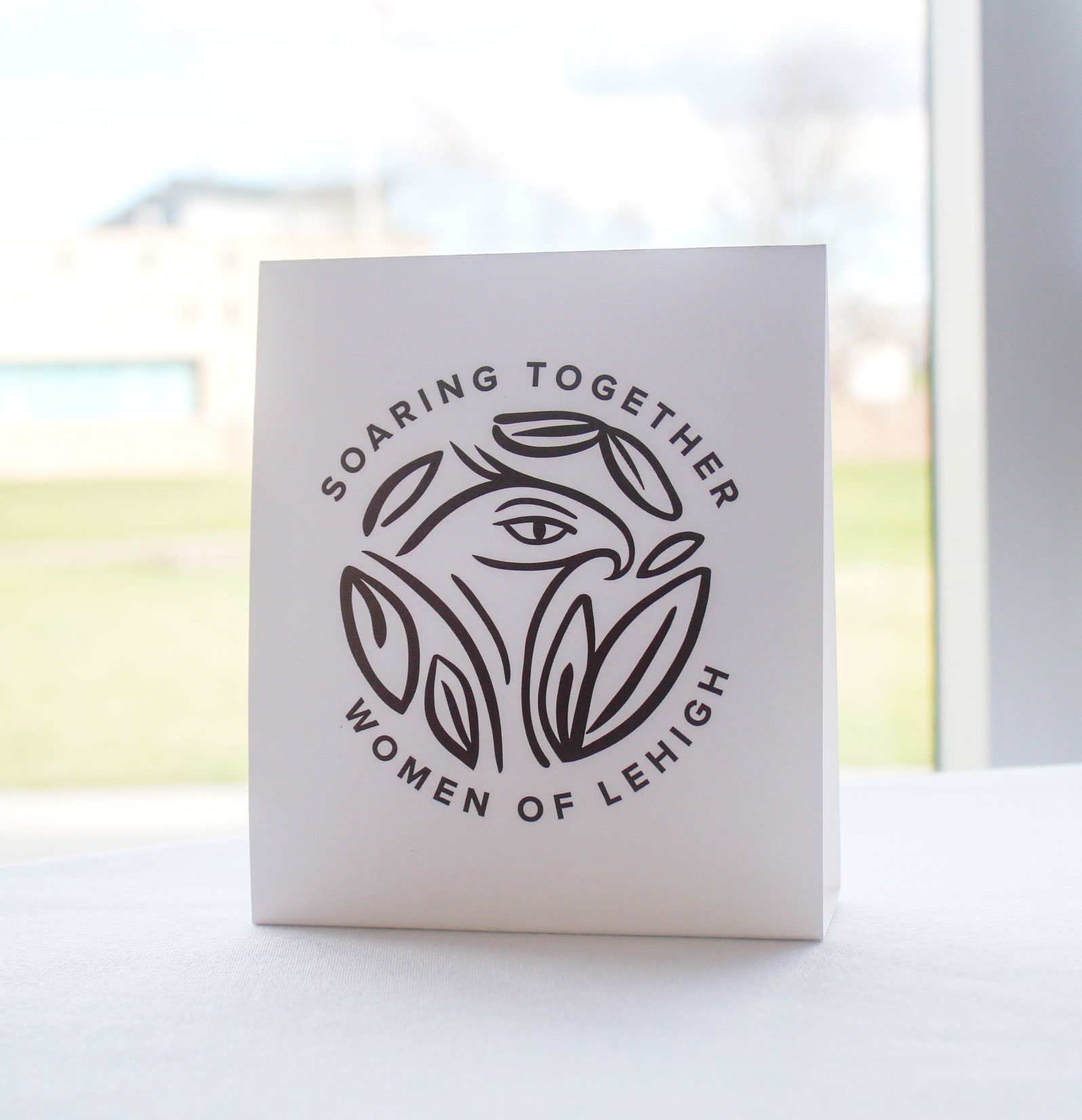 Soaring Together, Women of Lehigh Tent Card