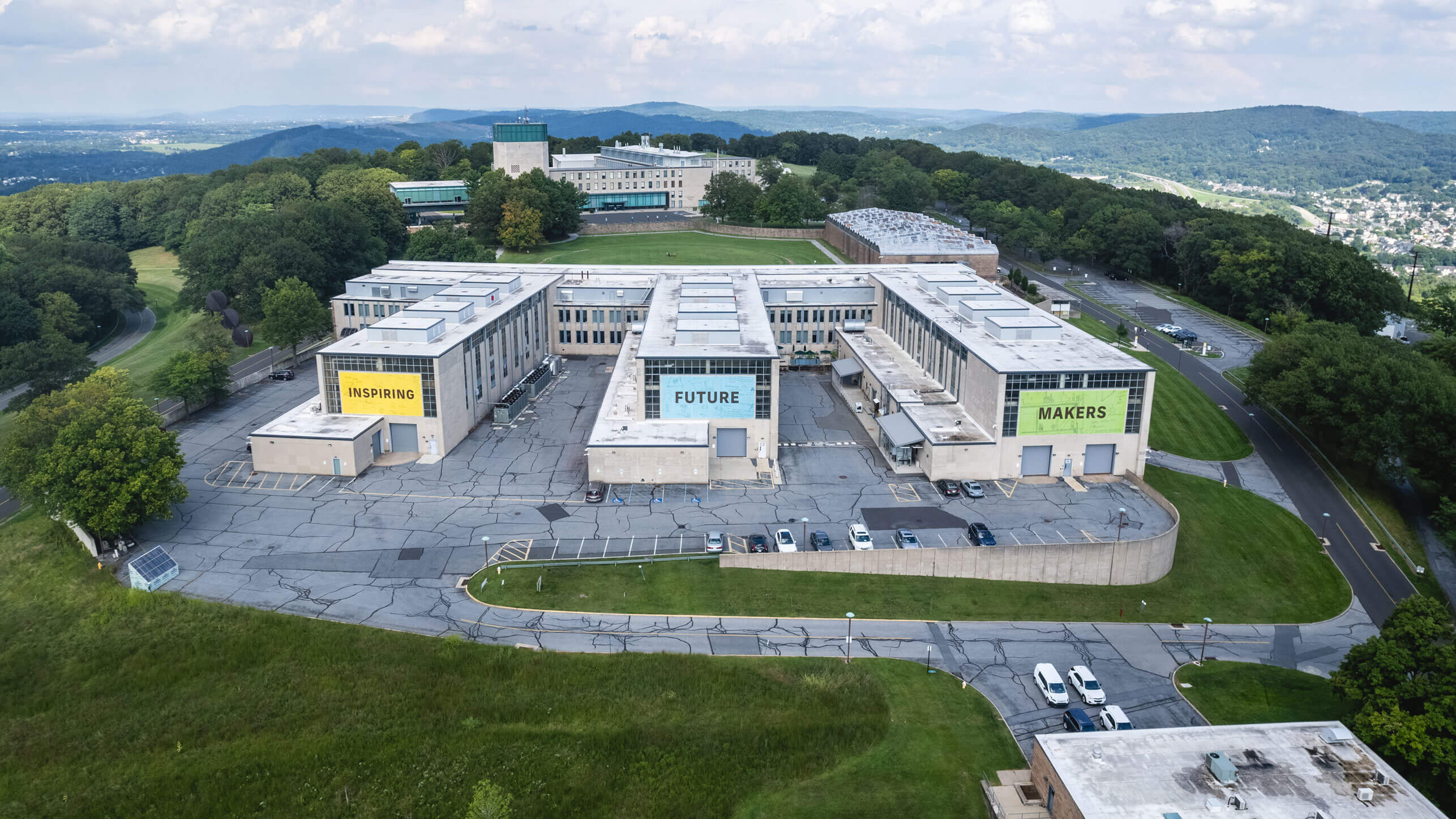 Aerial view of Mountain Top Campus