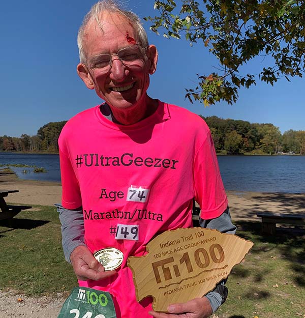 Gene Dykes after a 100 miler