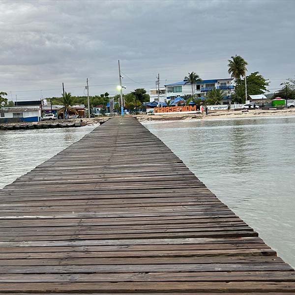 Beach near where EWB students worked