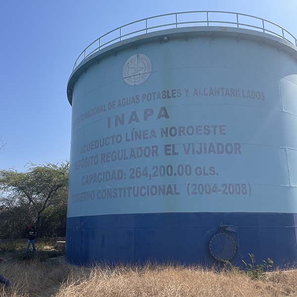 Water tower in Dominican Republic