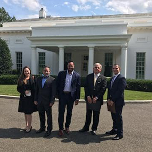 Eddie Guerra and a team at the White House