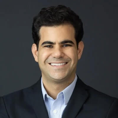 Faris Ghawi wears a black sport coat