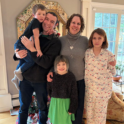 Matthew with his family