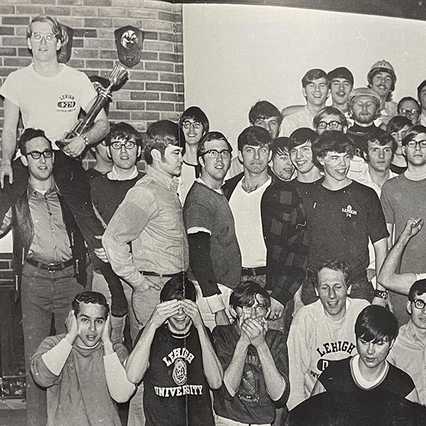 Marty with some of his fraternity brothers back in 1971