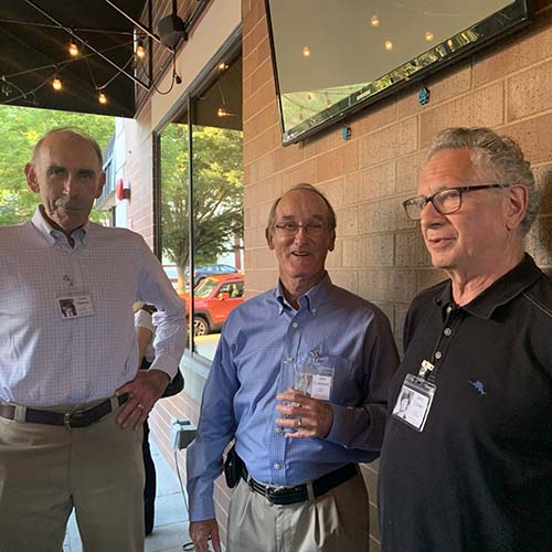 David Watson, John Caldwell, and Jerry Cohen at the 50th anniversary