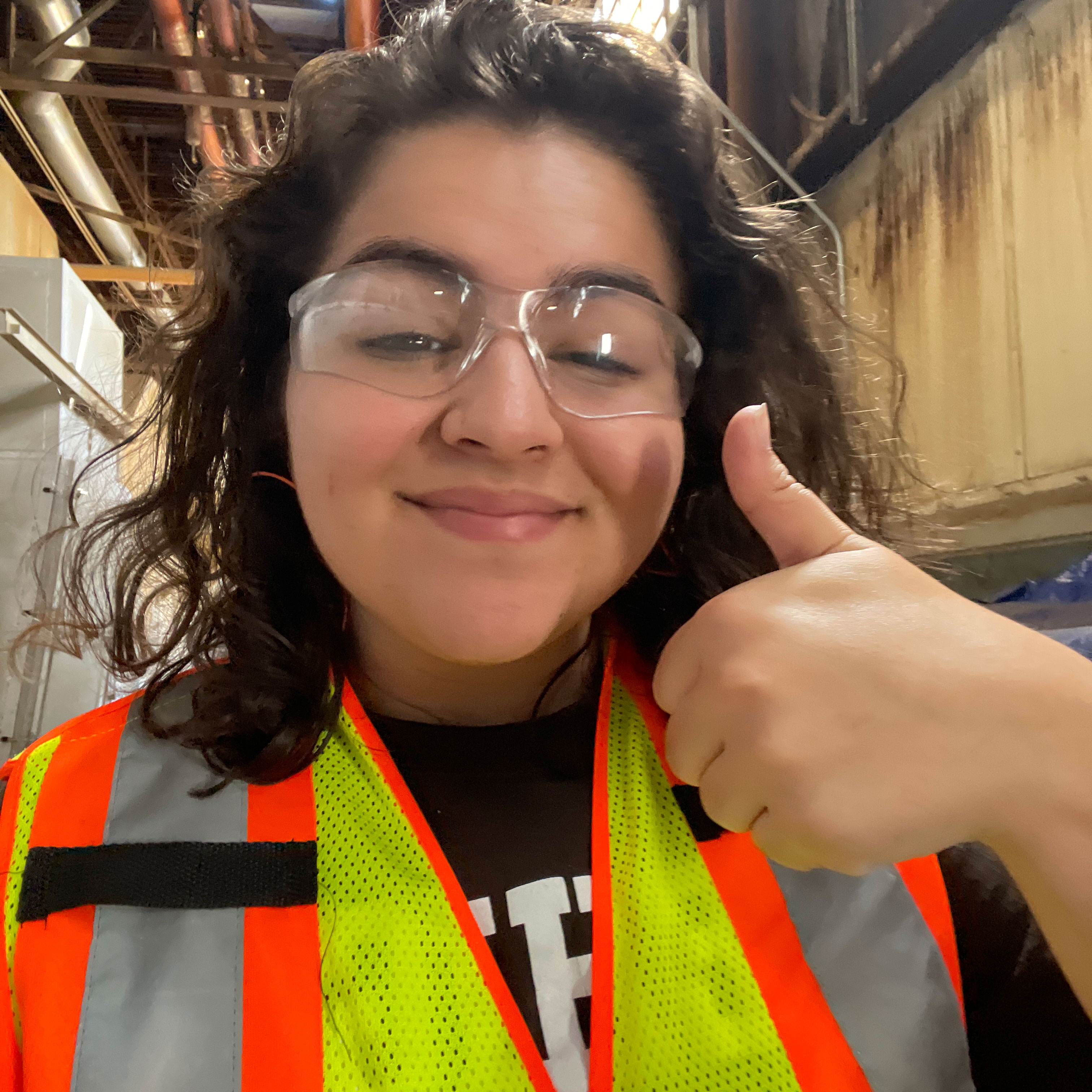 Natalie Maroun working on a project at Lehigh