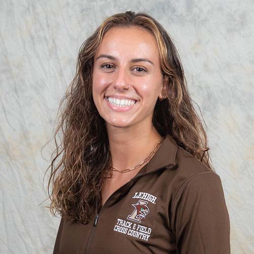 Nina Cialone wears her Lehigh Track and Field jersey