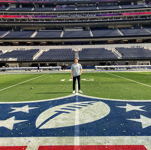 Ollie Auerbach at Super Bowl LVI INSIDE 