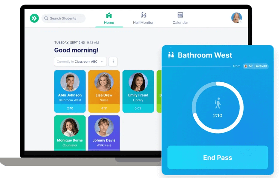 Graphic of the SmartPass interface shows a demo of the platform