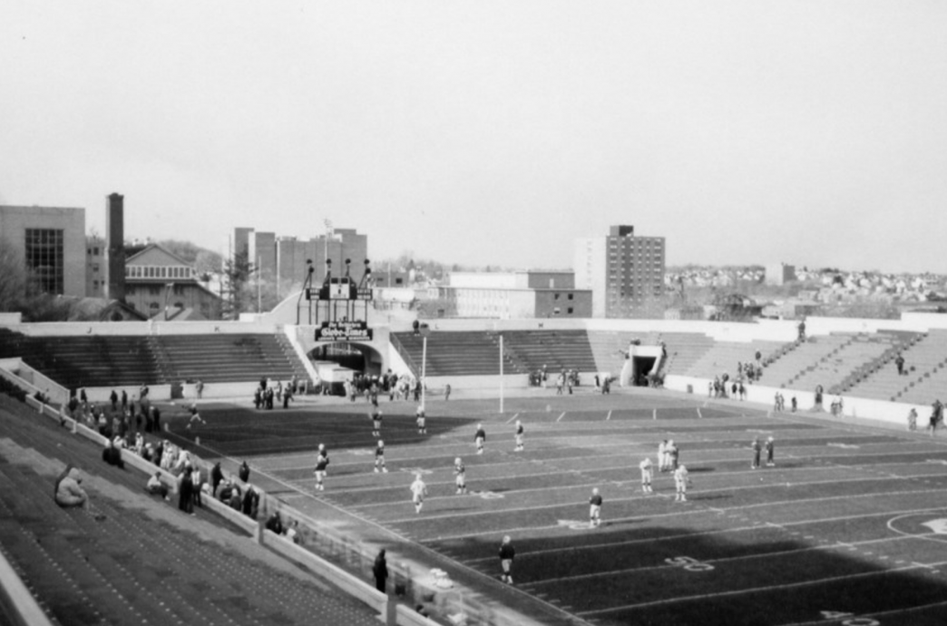 Taylor Stadium during practice