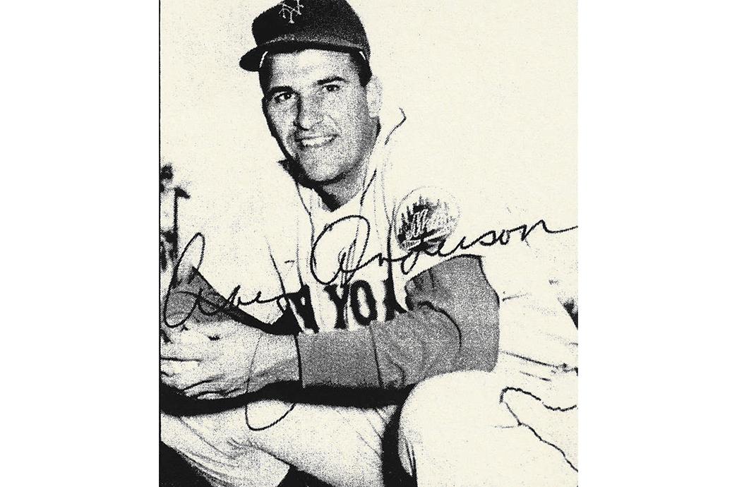 Norman "Craig" Anderson autographed baseball card
