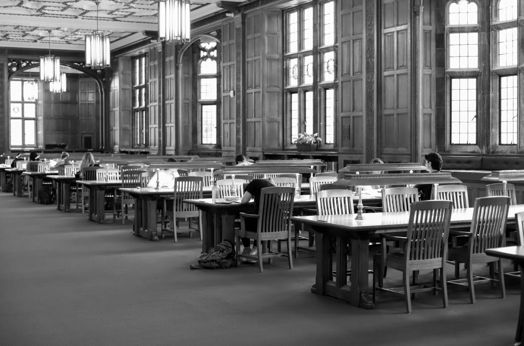 Linderman Library tables