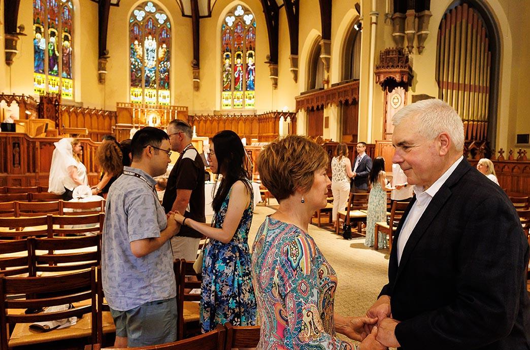 Lehigh couples stand in Packer Memorial Church to renew their vows