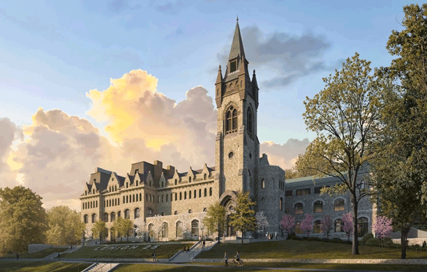 Rendering of the Clayton University enter at Lehigh University