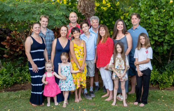 Tom and Jill Duerig with their children and grandchildren