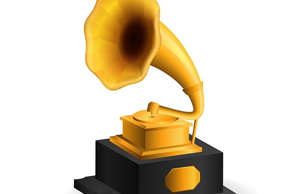 Illustration of Grammy award