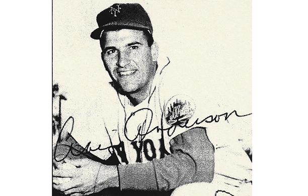 Norman "Craig" Anderson autographed baseball card