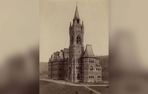 Historic photograph of Packer Hall circa 1880