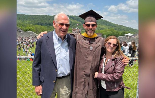 Three generations of the Van Deusen family: Dutch, John, and Kathy