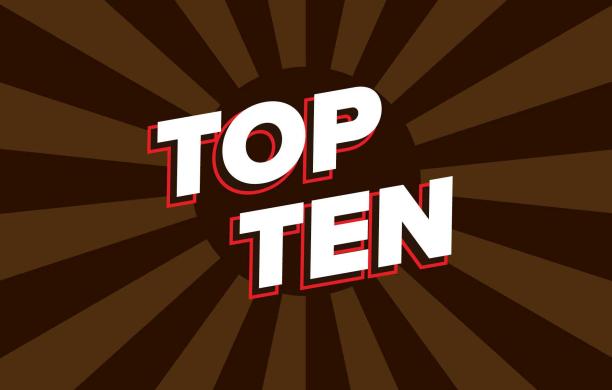 Vector illustration reading" Top Ten"