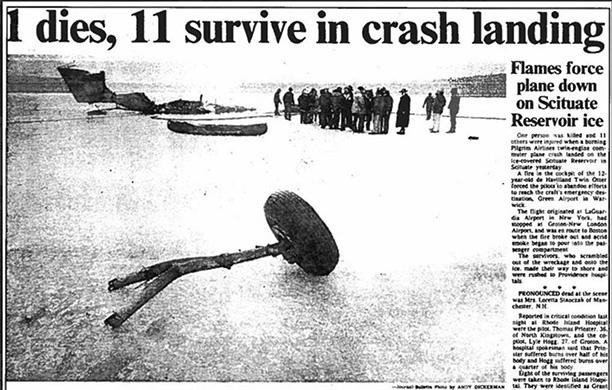 Daily Sentinel news coverage of the icy crash of Pilgrim Airlines Flight 458