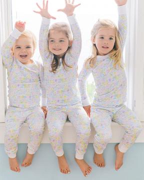 three children wearing Joy Street Pajamas