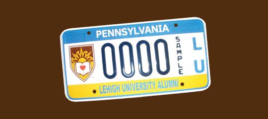 Lehigh license plate