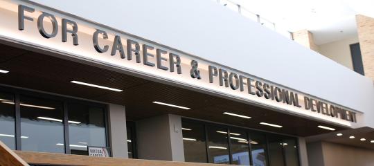 The lobby view of the Center for Career and Professional Development Office at Lehigh University