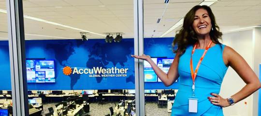 Ariella Scalese '14 at AccuWeather