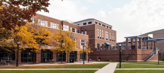 Exterior view of Rauch Business Center at Lehigh University